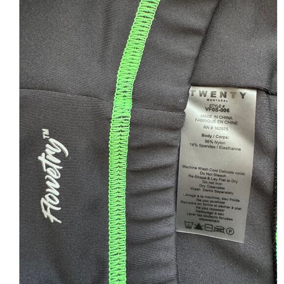 New ~ TWENTY Montréal ~ Flowetry Spaghetti Straps Sports Bra Size S - Picture 8 of 9